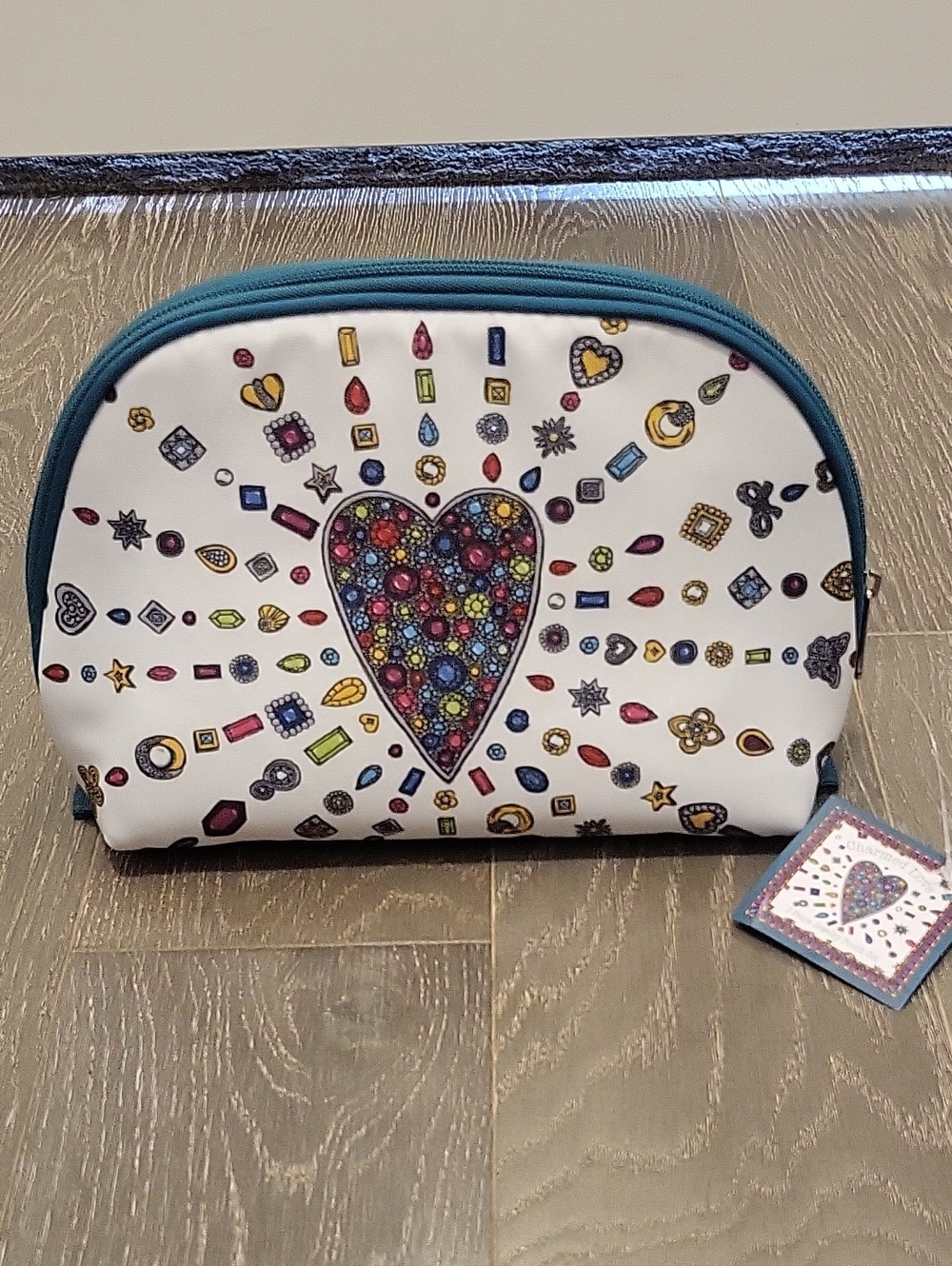 Brighton Charmed Love 2 Piece Jewelry Cosemetic Pouch New With Tags NWT